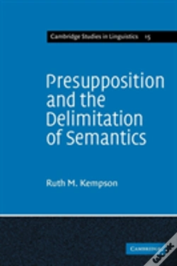 Capa do artigo Presupposition And The Delimitation Of Semantics