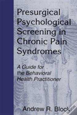 Capa do artigo Presurgical Psychological Screening In Chronic Pain Syndromes