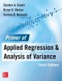Primer  Of Applied Regression & Analysis Of Variance 3e - Preview