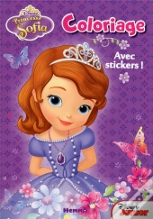 Princesse Sofia Coloriage Avec Stickers (Fleurs Papillons)