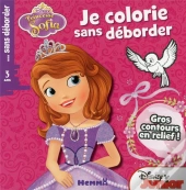 Princesse Sofia Je Colorie Sans Deborder (Fond Rose Fonce)