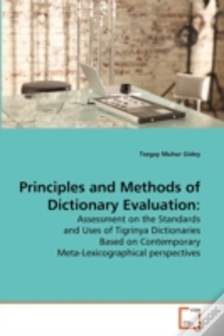 Capa do artigo Principles And Methods Of Dictionary Evaluation