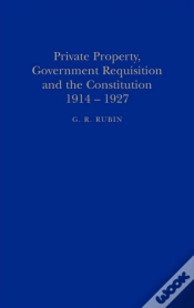 Capa do artigo Private Property, Government Requisition And The Constitution, 1914-27
