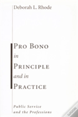 Capa do artigo Pro Bono In Principle And In Practice