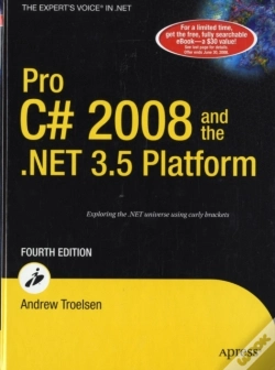 Capa do artigo Pro C# 2008 And The .Net 3.5 Platform