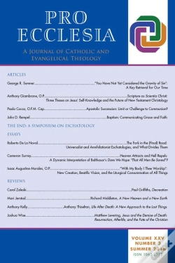 Capa do artigo Pro Ecclesia Vol 25-N3
