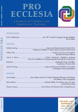 Capa do artigo Pro Ecclesia Vol 25-N4