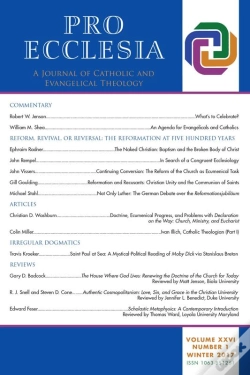 Capa do artigo Pro Ecclesia Vol 26-N1