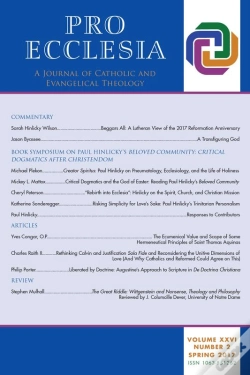 Capa do artigo Pro Ecclesia Vol 26-N2