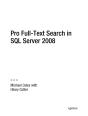 Pro Full-Text Search In Sql Server 2008 - Preview
