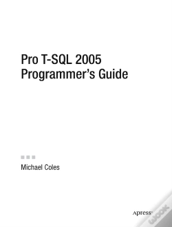 Capa do artigo Pro T-Sql 2005 Programmer'S Guide