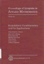 Probabilistic Combinatorics And Its Applications - Preview