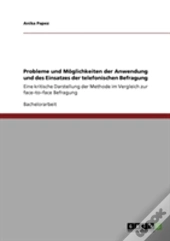 Probleme Und Moglichkeiten Der Anwendung Und Des Einsatzes Der Telefonischen Befragung