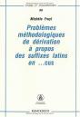 Problèmes Méthodologiques De Dérivation À Propos Des Suffixes Latins En -Cus - Preview