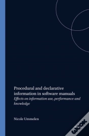 Capa do artigo Procedural And Declarative Information In Software Manuals