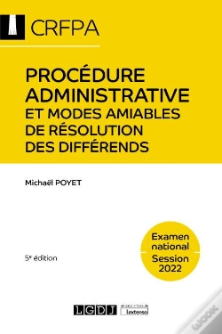 Capa do artigo Procedure Administrative Et Modes Amiables De Resolution Des Differends, 5ed