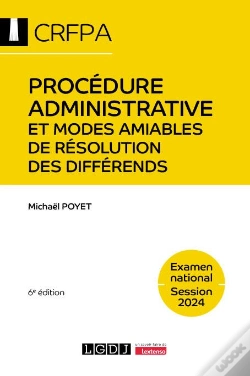 Capa do artigo Procedure Administrative Et Modes Amiables De Resolution Des Differends - Crfpa - Examen National Se