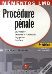 Capa do artigo Procédure Pénale (8e Édition)