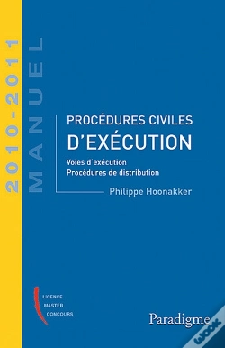 Capa do artigo Procédures Civiles D'Exécution ; Voies D'Exécution, Procédures De Distribution (2010-2011)