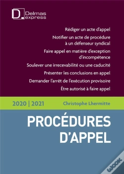 Capa do artigo Procedures D'Appel 2020 - Nouveaute