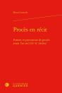 Proces En Recit - Formes Et Perception De Proces Avant L'An Mil (Ixe-Xe Siecles) - Preview