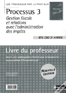 Capa do artigo Processus 3 ; Bts 2 Cgo (P/P) ; Livre Du Professeur (Édition 2009)