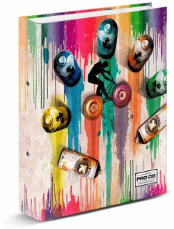 Capa do artigo PRODG Graffiti Pasta de 2 Anéis, Multicolorido