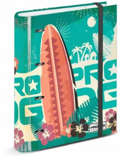 Capa do artigo PRODG Surfboard Pasta de 4 Anéis Papel Quadriculado, Turquesa
