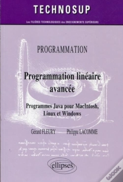 Capa do artigo Programmation Linéaire Avancée. Programmes Java Pour Macintosh, Linux Et Windows - Niveau C