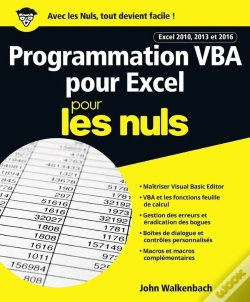 Capa do artigo Programmation Vba Pour Excel 2010 Et 2013 Pour Les Nuls
