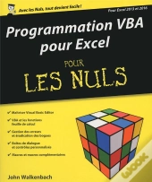 Programmation Vba Pour Excel 2013 Et 2016 Pour Les Nuls