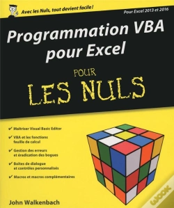 Capa do artigo Programmation Vba Pour Excel 2013 Et 2016 Pour Les Nuls