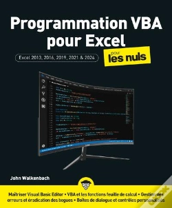 Capa do artigo Programmation Vba Pour Excel 2024 Pour Les Nuls