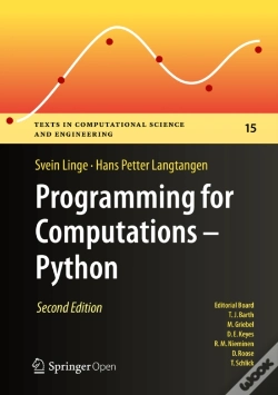 Capa do artigo Programming For Computations - Python