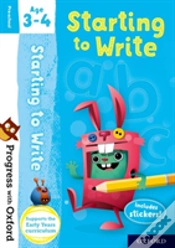 Capa do artigo Progress With Oxford: Starting To Write Age 3-4