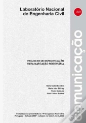Projecto de especificação para marcação rodoviária