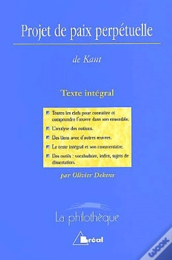 Capa do artigo Projet De Paix Perpetuelle De Kant
