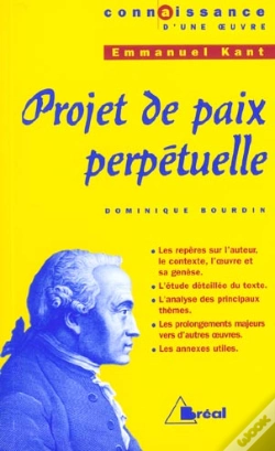 Capa do artigo Projet De Paix Perpétuelle, D'Emmanuel Kant