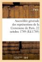 Projet De Reglement Pour L'Ordre Interieur De L'Assemblee Generale Des Representans - Preview