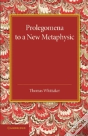 Capa do artigo Prolegomena To A New Metaphysic