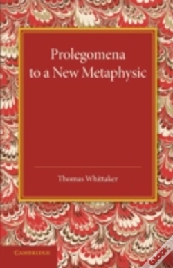 Capa do artigo Prolegomena To A New Metaphysic