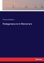 Prolegomena To In Memoriam - Preview