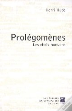 Capa do artigo Prolégomènes ; Les Choix Humains