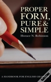Capa do artigo Proper Form, Pure And Simple