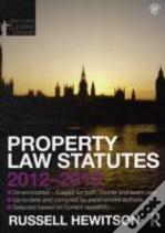 Property Law Statutes 2012-2013