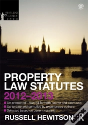Capa do artigo Property Law Statutes 2012-2013