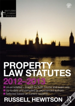 Capa do artigo Property Law Statutes 2012-2013