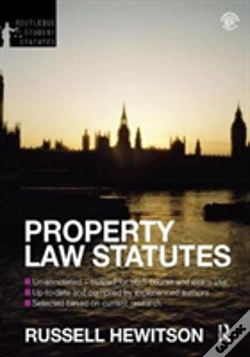Capa do artigo Property Law Statutes 2012-2013