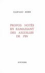 Propos Notes En Ramassant Des Aiguilles De Pin - Preview