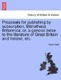 Proposals For Publishing By Subscription - Preview